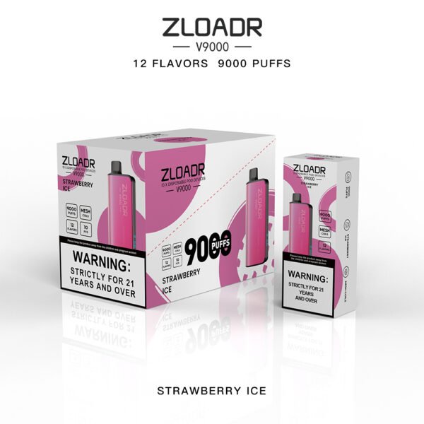 Zloadr V9000 Strawberry Ice - Image 2