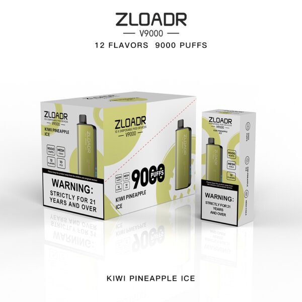 Zloadr V9000 Kiwi Pineapple Ice - Image 2