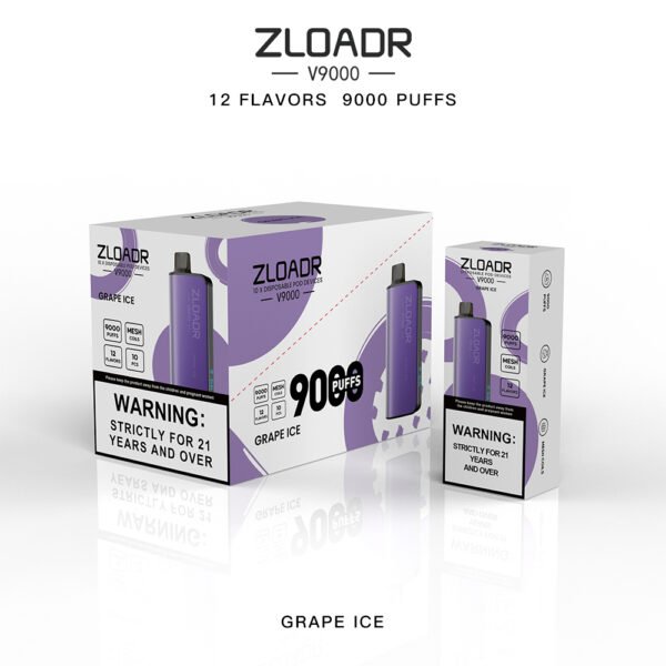 Zloadr V9000 Grape Ice - Image 2