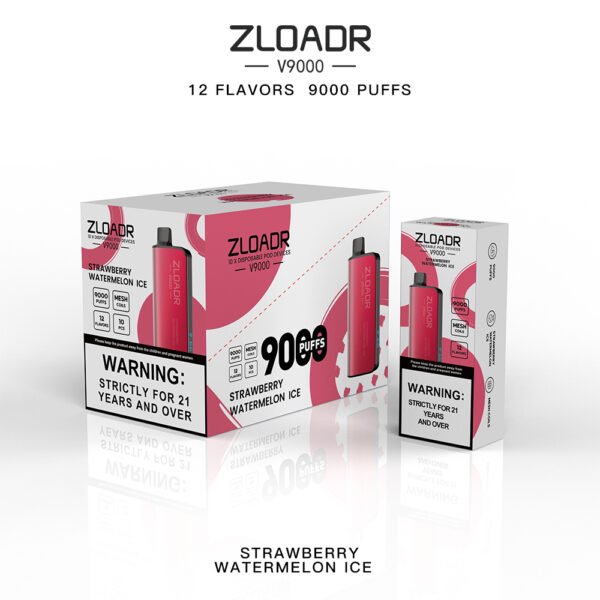 Zloadr V9000 Strawberry Watermelon Ice - Image 2