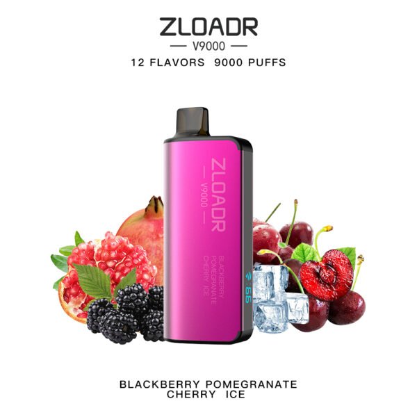 Zloadr V9000 Blackberry Pomegranate Cherry Ice