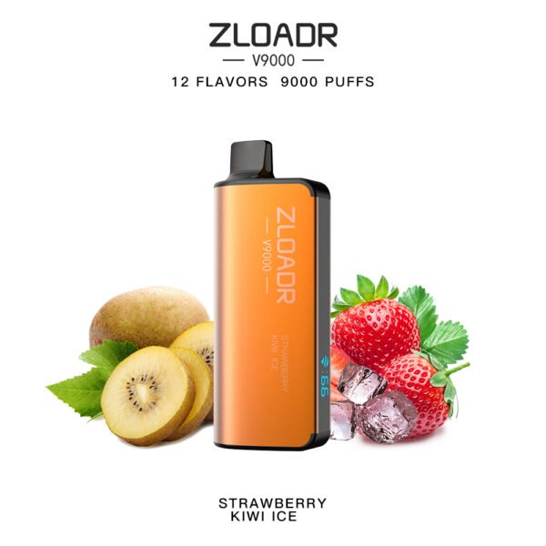 Zloadr V9000 Strawberry Kiwi Ice