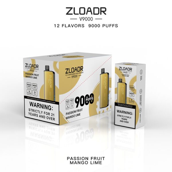 Zloadr V9000 Passionfruit Mango Lime - Image 2